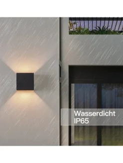 4er-Set Wandleuchte LED 1-flammige G9 in schwarzgold 3000K warmweiß IP65