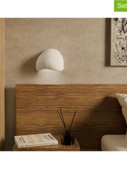 2er-Set: Wandleuchten in Weiß - (B)26 x (H)23 cm