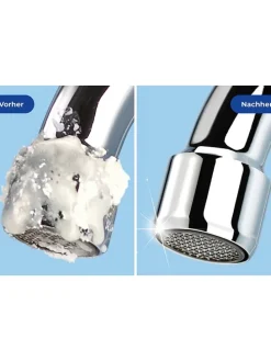 2er-Set: Wasserhahn-Entkalker in Grau - (H)7 x Ø 5 cm