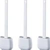 3er-Set: WC-Garnituren in Weiß - (B)11 x (H)36 x (T)3,5 cm