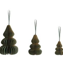 19er-Set Weihnachtsbaumkugeln ORKLA in Grün