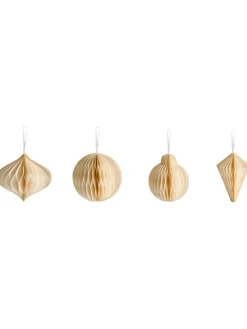 20er-Set Weihnachtsbaumkugeln JOLSTRA in Beige