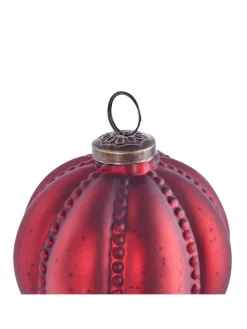 6er-Set Weihnachtsbaumkugeln ARGENTIN in Rot