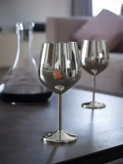 2er-Set: Weingläser in Silber - 500 ml