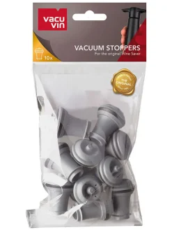 10er-Set: Weinstopper in Grau