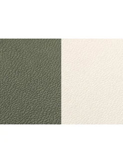 6er-Set: Wende-Untersetzer in Creme/ Grün - (L)13 x (B)11 cm