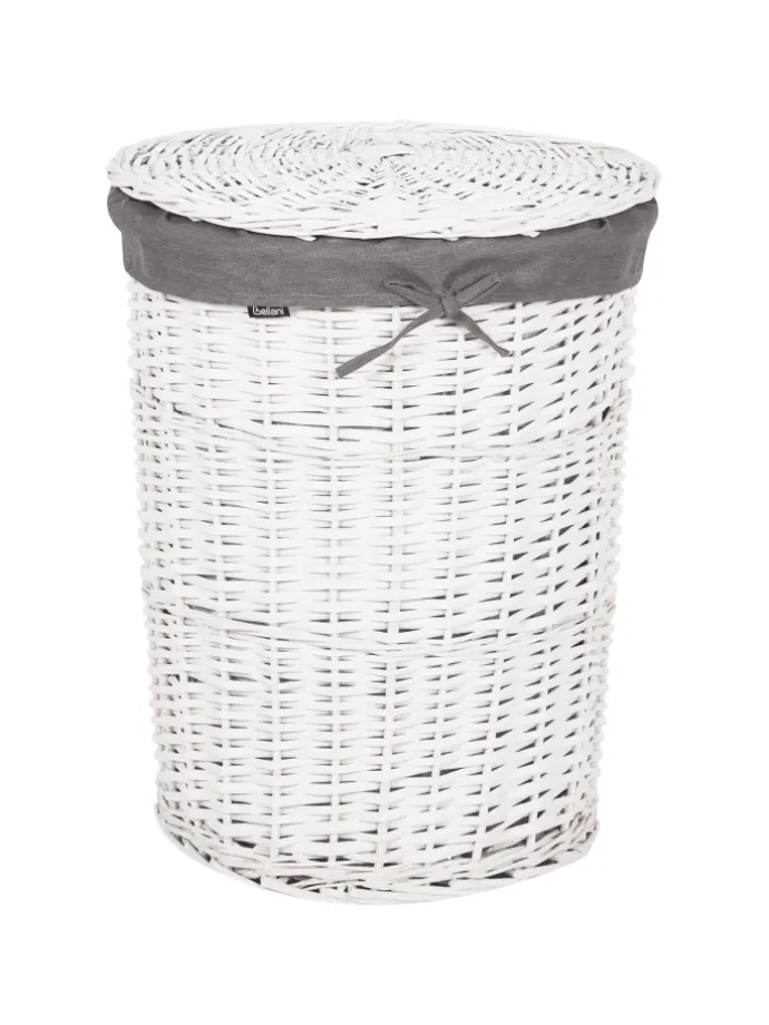 1er-Set Wäschekörbe VAKARI in Grau/Weiß