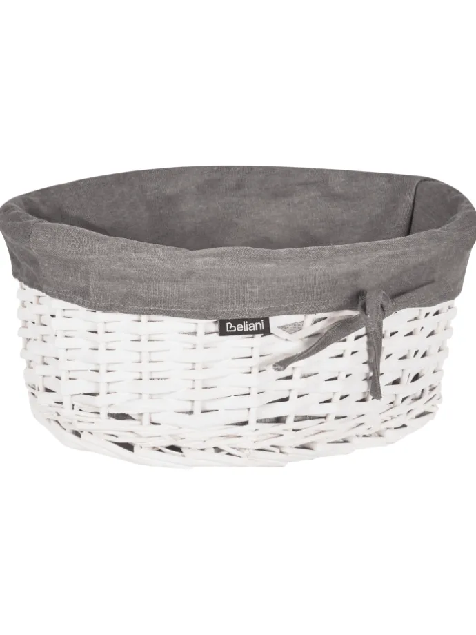 1er-Set Wäschekörbe VAKARI in Grau/Weiß
