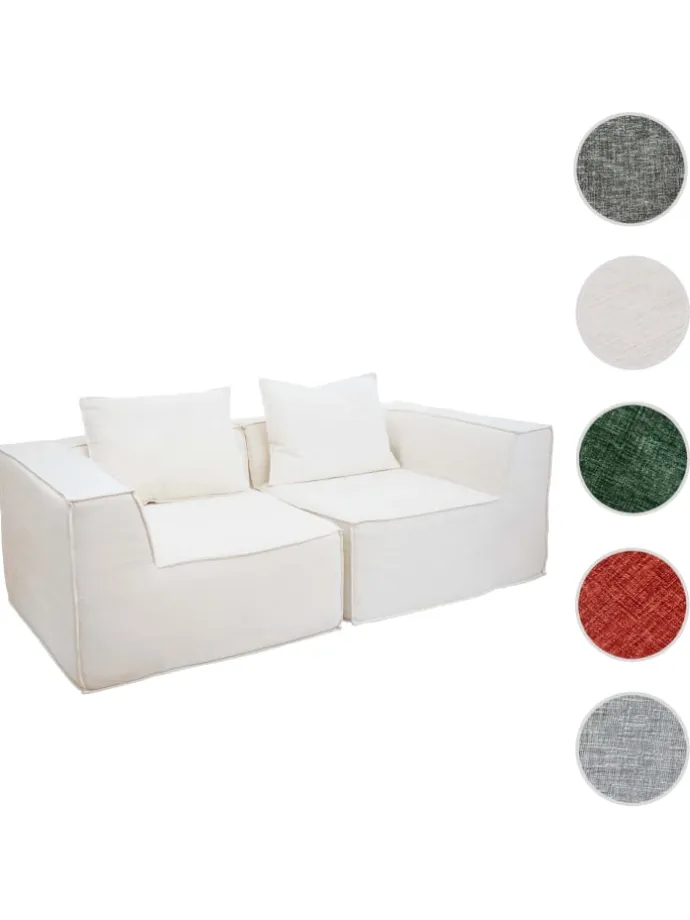 2er-Sofa O54, Creme