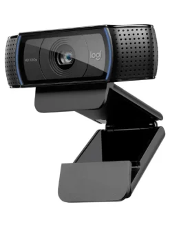 Erstklassige Webcam C920 mit 1080p Full-HD - gestochen in Schwarz