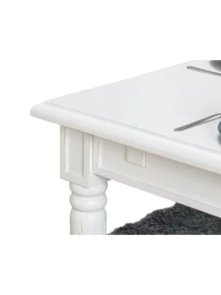 Essgruppe Amaretta (7-teilig) Weiß/Beige 180 x 100 cm