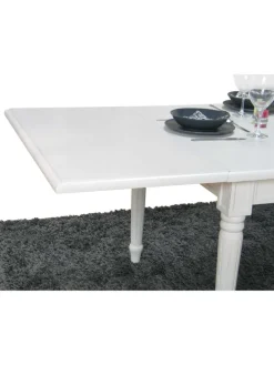 Essgruppe Amaretta (7-teilig) Weiß/Beige 180 x 100 cm