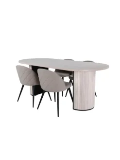 Essgruppe Bianca 1 (5-teilig) Beige 90 x 200 cm