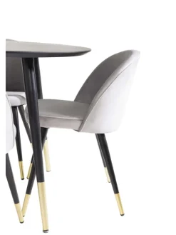 Essgruppe Dipp 1 (5-teilig) Beige Und Dunkelgrau 115 x 115 cm