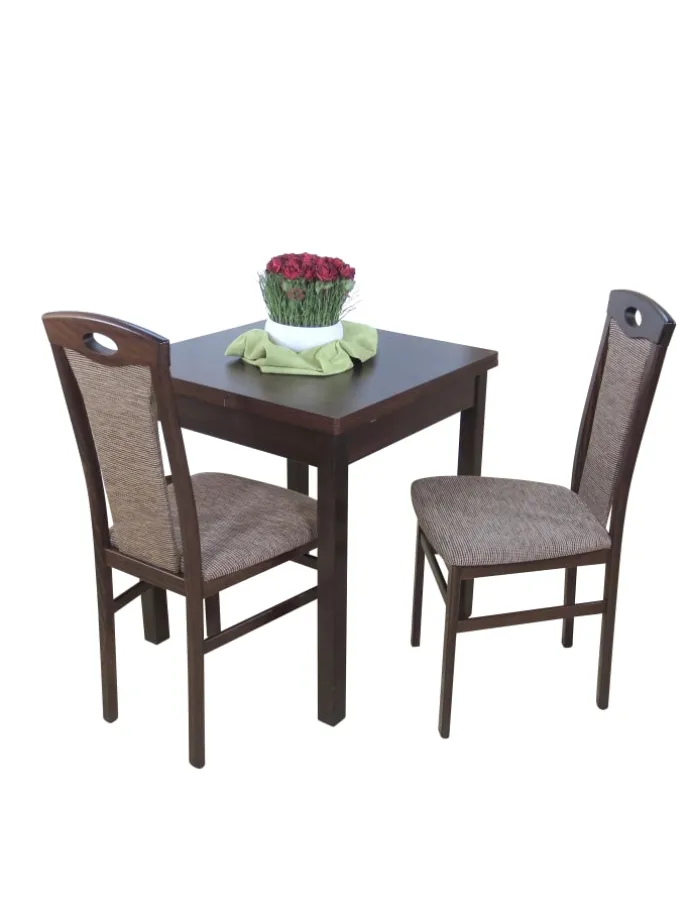 Essgruppe 3-teilig - "Dinner for Two" Kassel I in buche natur-nuss dunkel