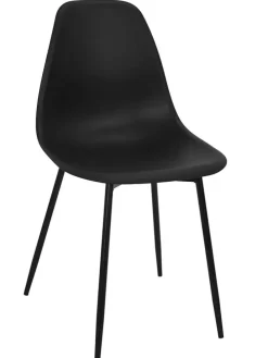 Esszimmerstuhl ''Gustav'' in Schwarz - (B)50,7 x (H)84,8 x (T)45,5 cm