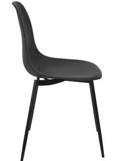 Esszimmerstuhl ''Gustav'' in Schwarz - (B)50,7 x (H)84,8 x (T)45,5 cm