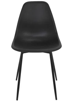 Esszimmerstuhl ''Gustav'' in Schwarz - (B)50,7 x (H)84,8 x (T)45,5 cm