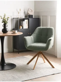 Esszimmerstuhl HAYDEN in Grün/Braun - (W) 64 x (H) 85 x (L) 69 cm