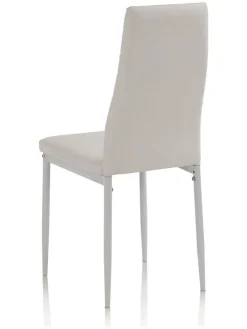 Esszimmerstuhl in Weiß - (B)41 x (H)95 x (T)39 cm