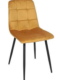 Esszimmerstuhl ''Mateo'' in Gelb - (B)45 x (H)88 x (T)52 cm