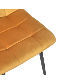 Esszimmerstuhl ''Mateo'' in Gelb - (B)45 x (H)88 x (T)52 cm