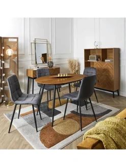 Esszimmerstuhl ''Mateo'' in Grau - (B)45 x (H)88 x (T)52 cm