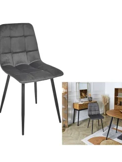 Esszimmerstuhl ''Mateo'' in Grau - (B)45 x (H)88 x (T)52 cm