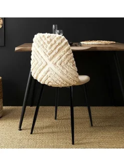 Esszimmerstuhl "Mora" in Creme - (B)44 x (H)86 x (T)50 cm