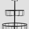 Etagere ''Gecko'' in Schwarz - (H)40,5 x Ø 30 cm