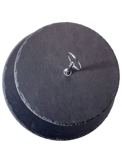 Etagere in Schwarz/ Silber - (H)40 cm