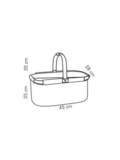 Faltbarer Thermokorb COOLBAG in blau