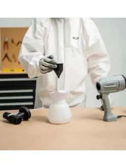 Farbspritzpistole in Grau