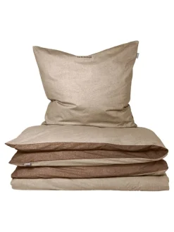 Feinbiber-Bettwäsche-Set in Beige