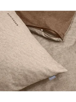 Feinbiber-Bettwäsche-Set in Beige