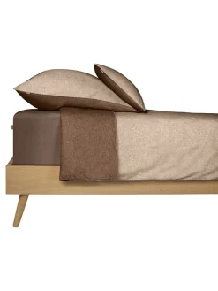 Feinbiber-Bettwäsche-Set in Beige