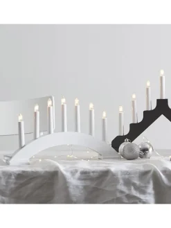 Fensterleuchter "Bea" in Weiß - (L)39 x (B)22 cm