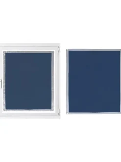 Fenster-Sonnenschutz in Blau - (L)114 x (B)94 cm
