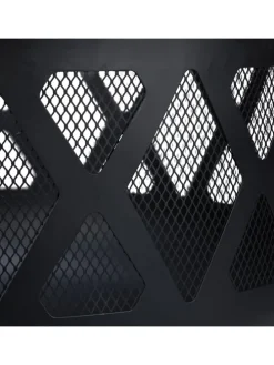 Feuerschale mit Funkenschutz in Schwarz - Ø 62 cm