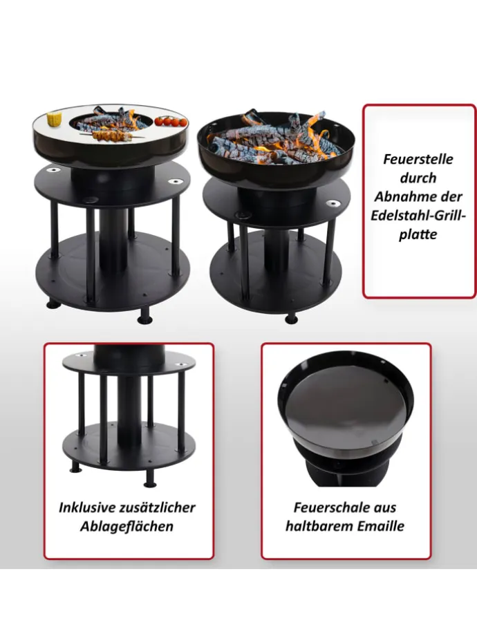 Feuerschale mit Grill K95