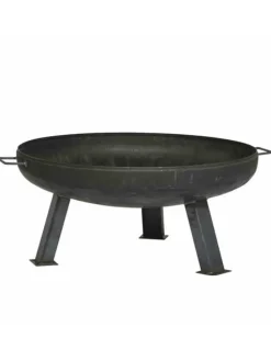 Feuerschale XXL mit Handgriffen, Ø 55 cm in Anthrazit in Anthrazit