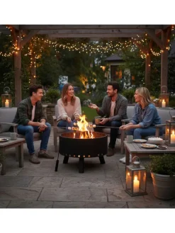Feuerschale in Schwarz - Ø 58,5 cm