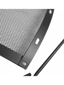 Feuerschalen-Funkenschutz in Schwarz - Ø 80 cm