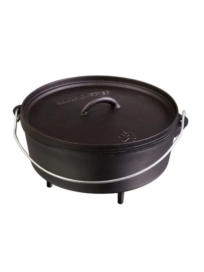 Feuertopf Gusseisen 10" in schwarz - 25cm