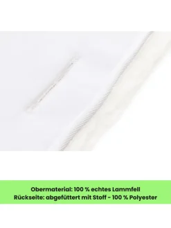Fillikid Lammfelleinlage 73x33 TOP in Weiß
