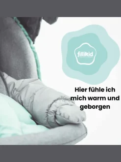 Fillikid Winterfußsack Pamir TOP in Hellgrau Melange