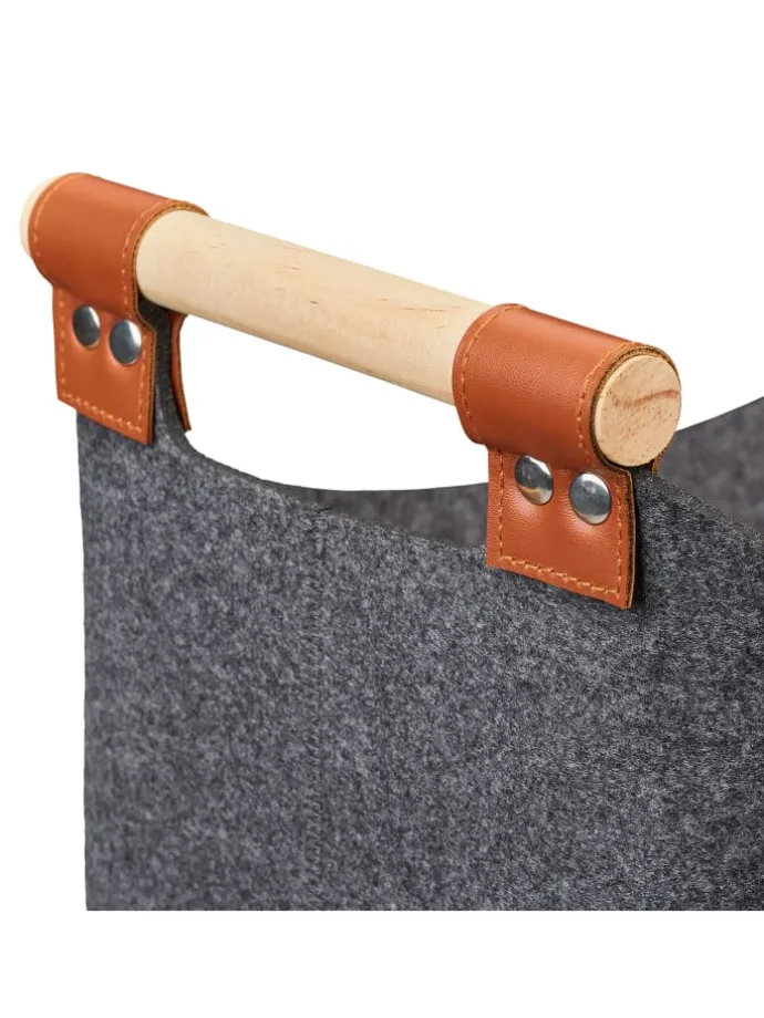 Filzaufbewahrungstasche in dunkelgrau