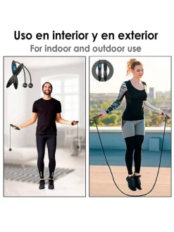 Fitness-Springseil in Schwarz