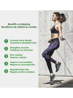 Fitness-Springseil in Schwarz