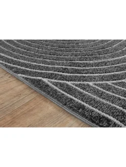 Flachgewebe Outdoor Teppich Santo Plus in Anthrazit